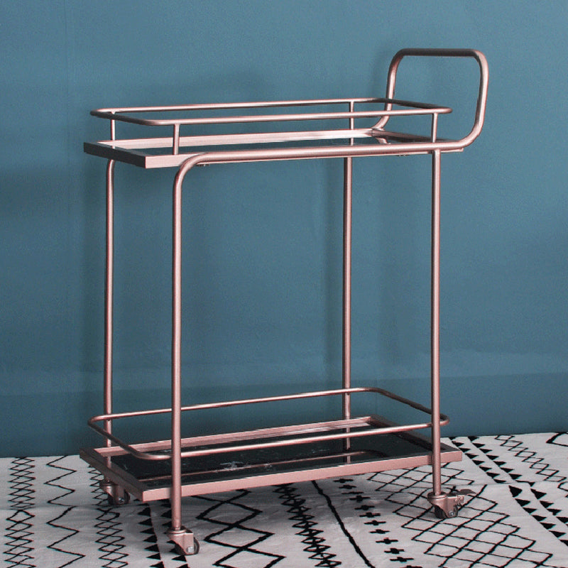 32.28" High Modern Style Prep Table Rolling Stone Prep Table for Dining Room