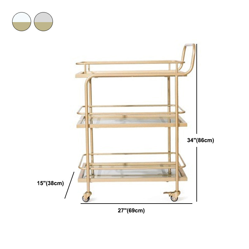 32.28" High Modern Style Prep Table Rolling Stone Prep Table for Dining Room