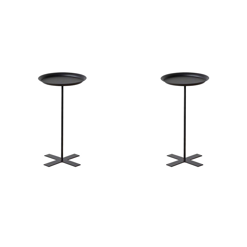 Round Pedestal Mid-Century End Table Minimalist Side End Table
