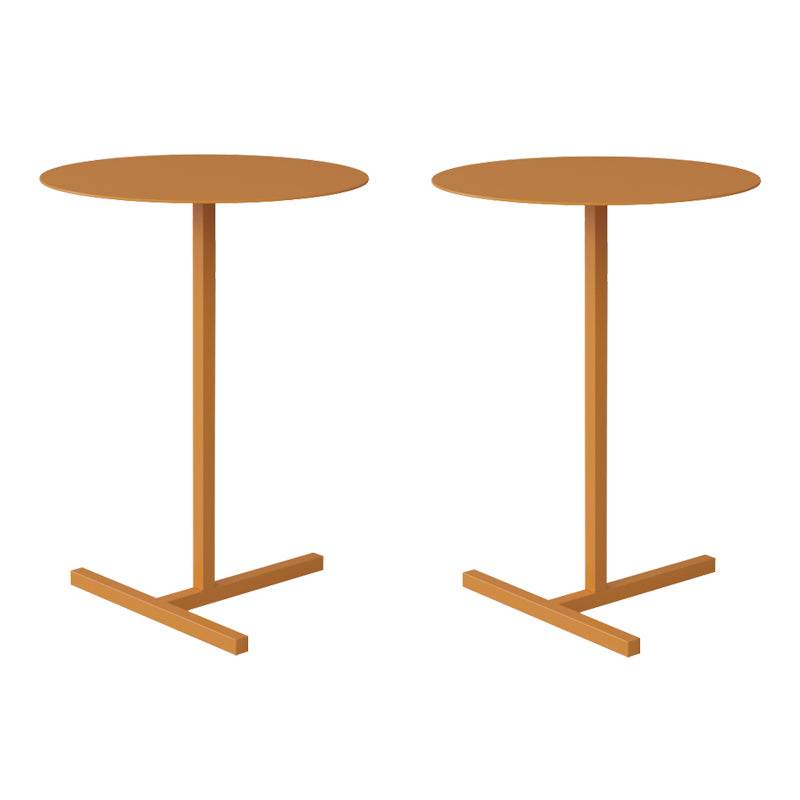 Mid-Century Round Side End Table Pedestal End Table for Living Room