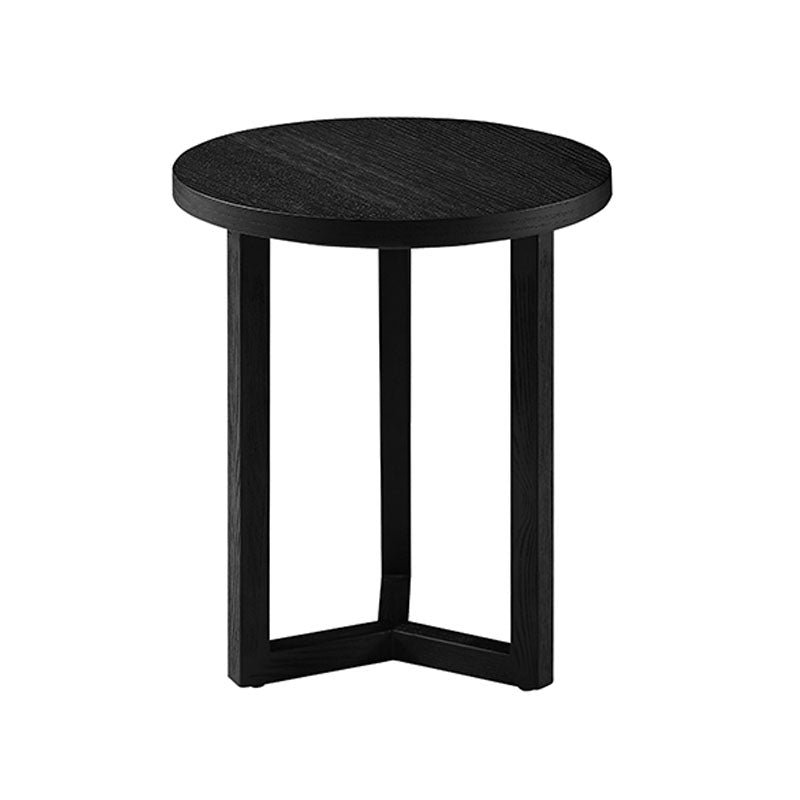 Round Wood Side Table Nordic Style Side Table for Living Room