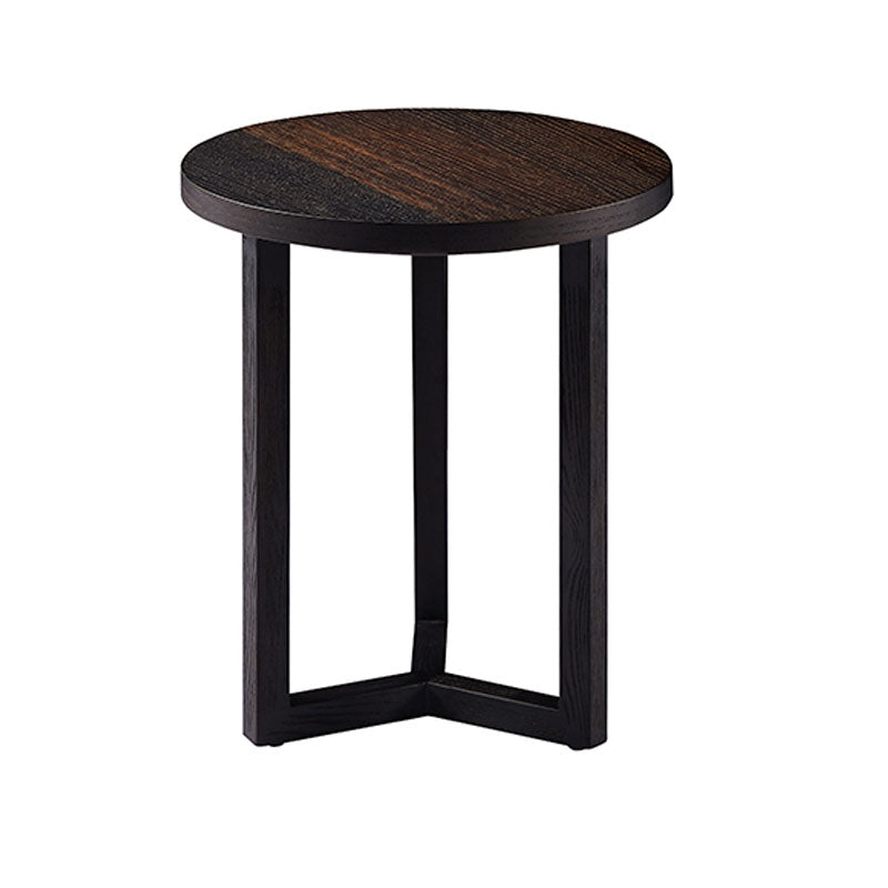 Round Wood Side Table Nordic Style Side Table for Living Room