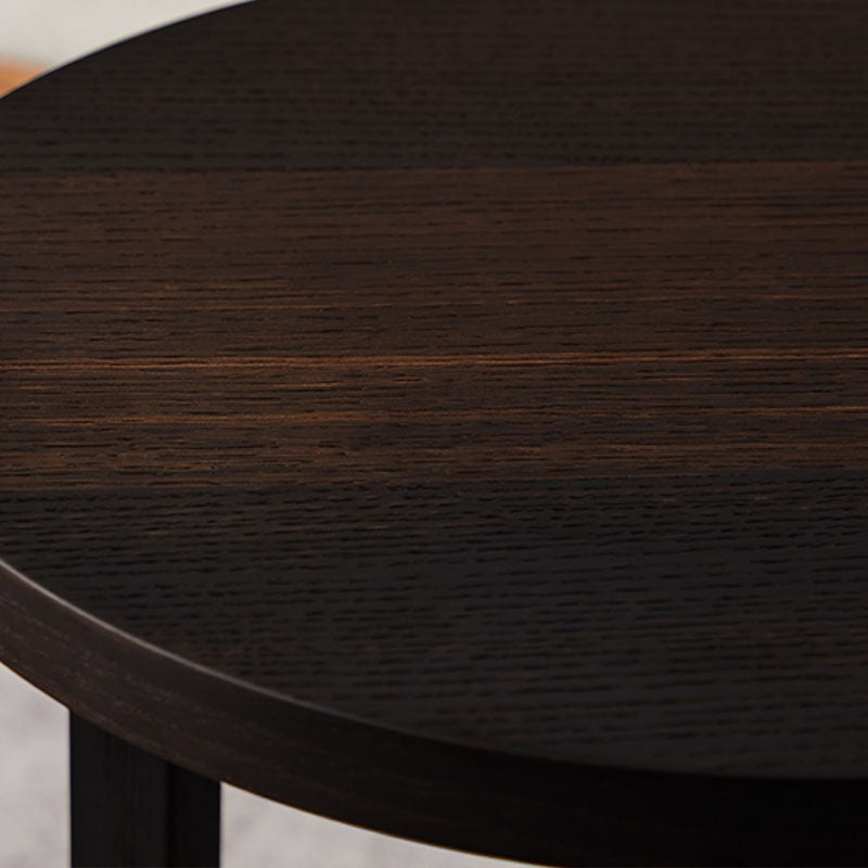 Round Wood Side Table Nordic Style Side Table for Living Room