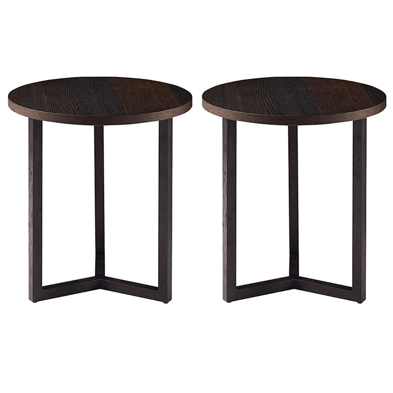 Round Wood Side Table Nordic Style Side Table for Living Room