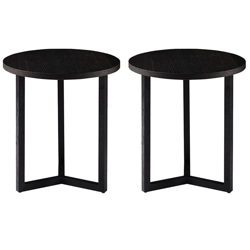 Round Wood Side Table Nordic Style Side Table for Living Room