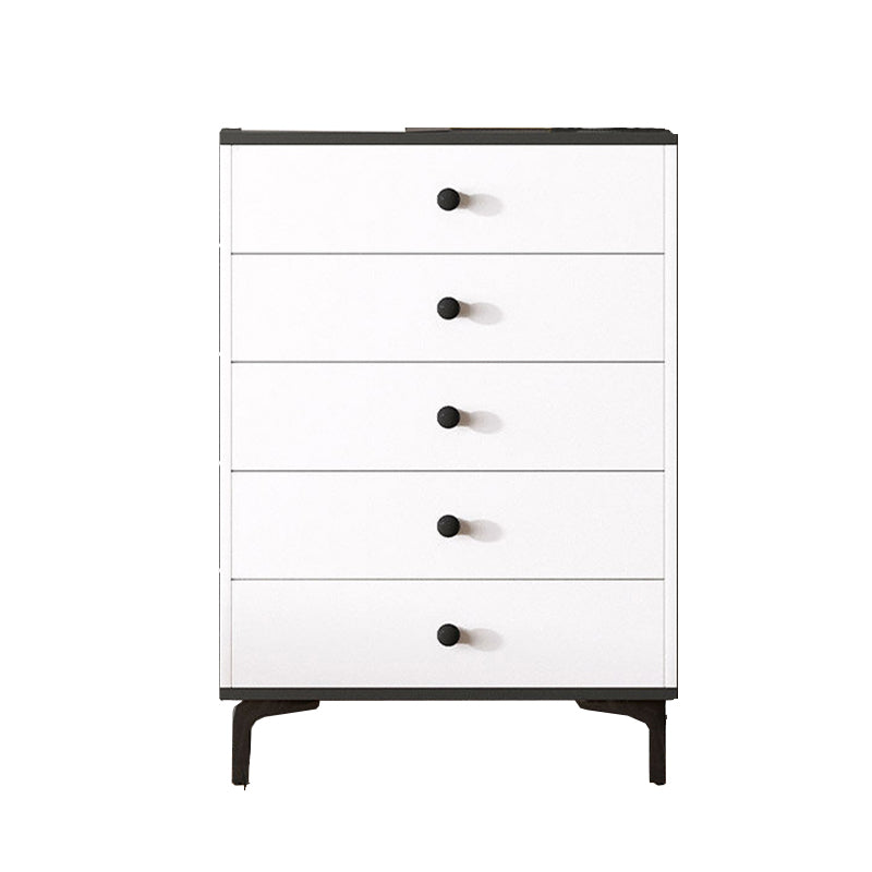Contemporary 35.43'"Tall Wooden Chest, Rectangle Accent Cabinet with Drawers