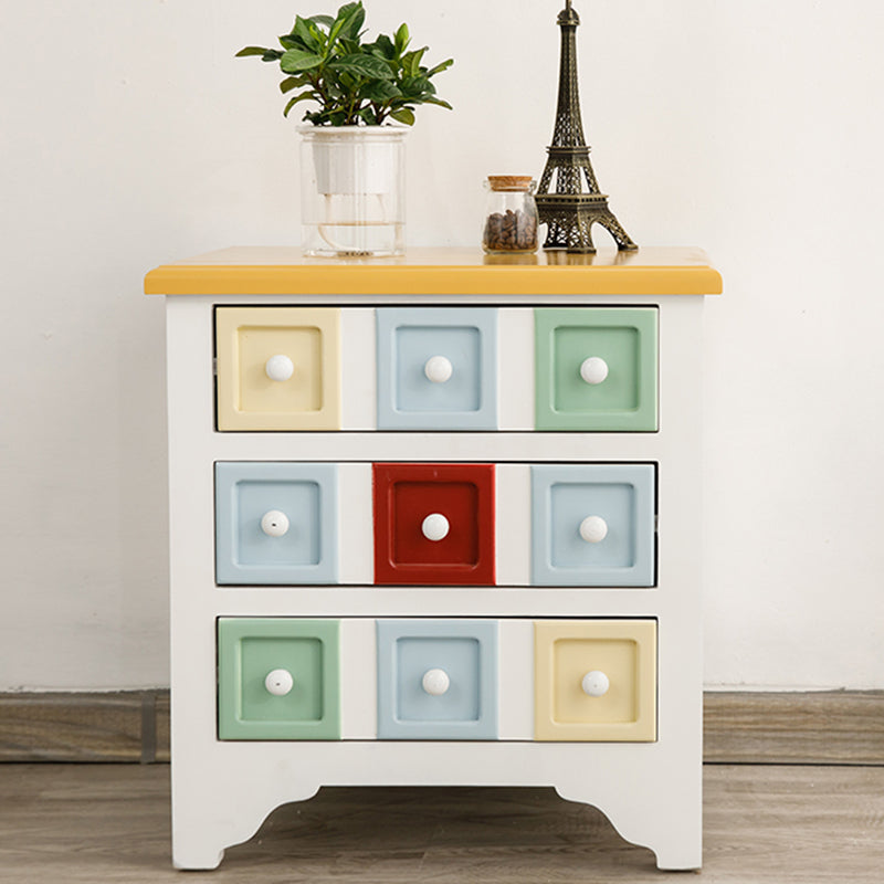 Contemporary 3/4 Drawers Wooden Chest, Rectangle Accent Chest