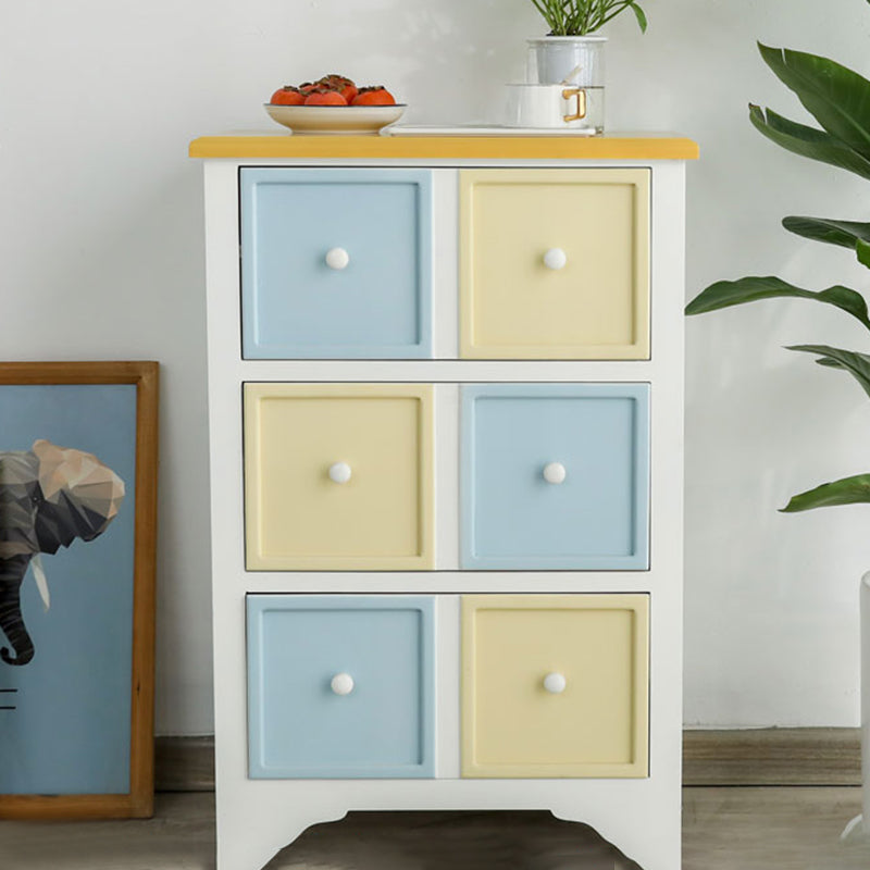 Contemporary 3/4 Drawers Wooden Chest, Rectangle Accent Chest