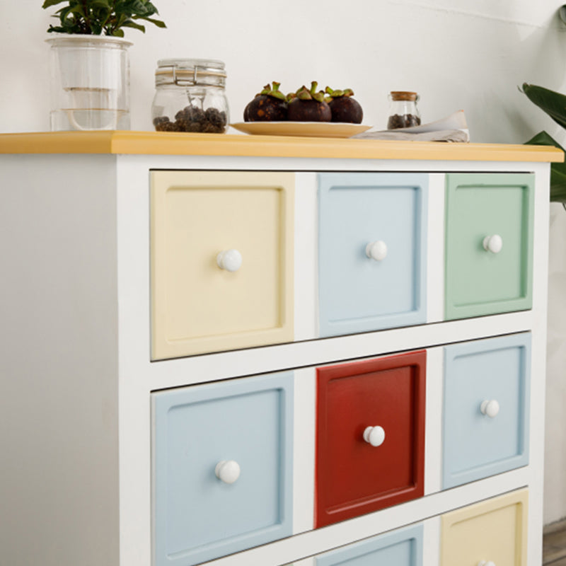Contemporary 3/4 Drawers Wooden Chest, Rectangle Accent Chest