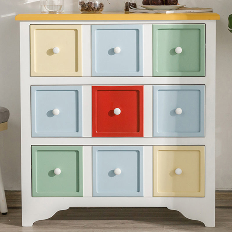 Contemporary 3/4 Drawers Wooden Chest, Rectangle Accent Chest