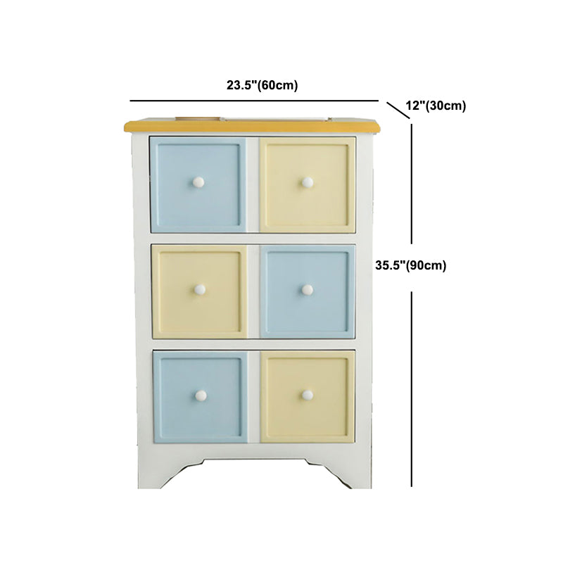 Contemporary 3/4 Drawers Wooden Chest, Rectangle Accent Chest