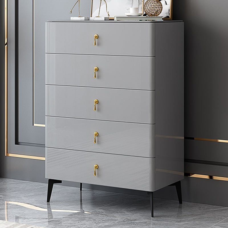 Contemporary 34.65'"/41.73" Tall Wooden Chest, Rectangle Accent Chest with Drawers