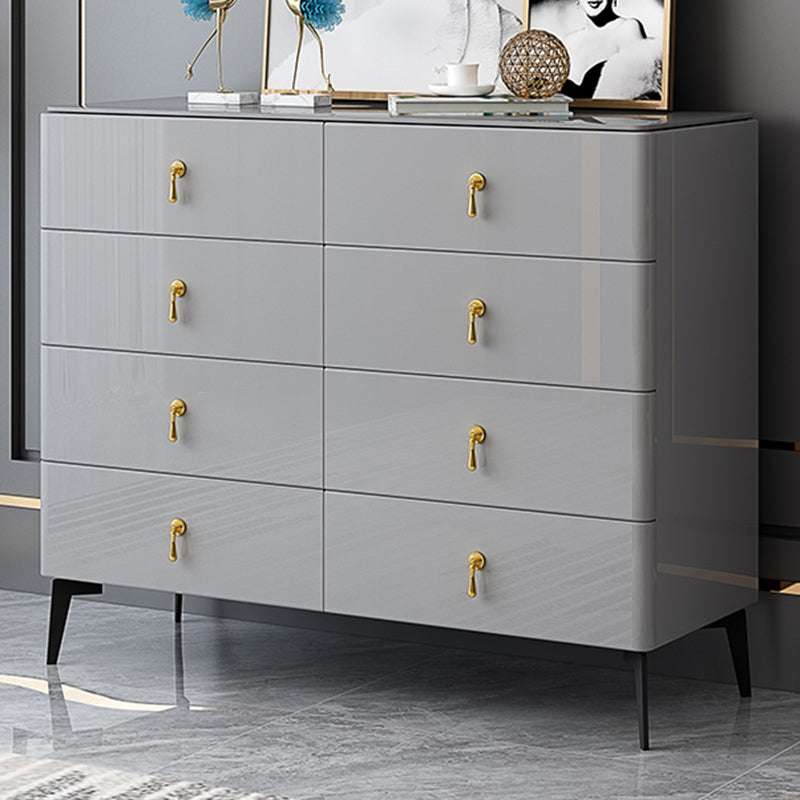 Contemporary 34.65'"/41.73" Tall Wooden Chest, Rectangle Accent Chest with Drawers