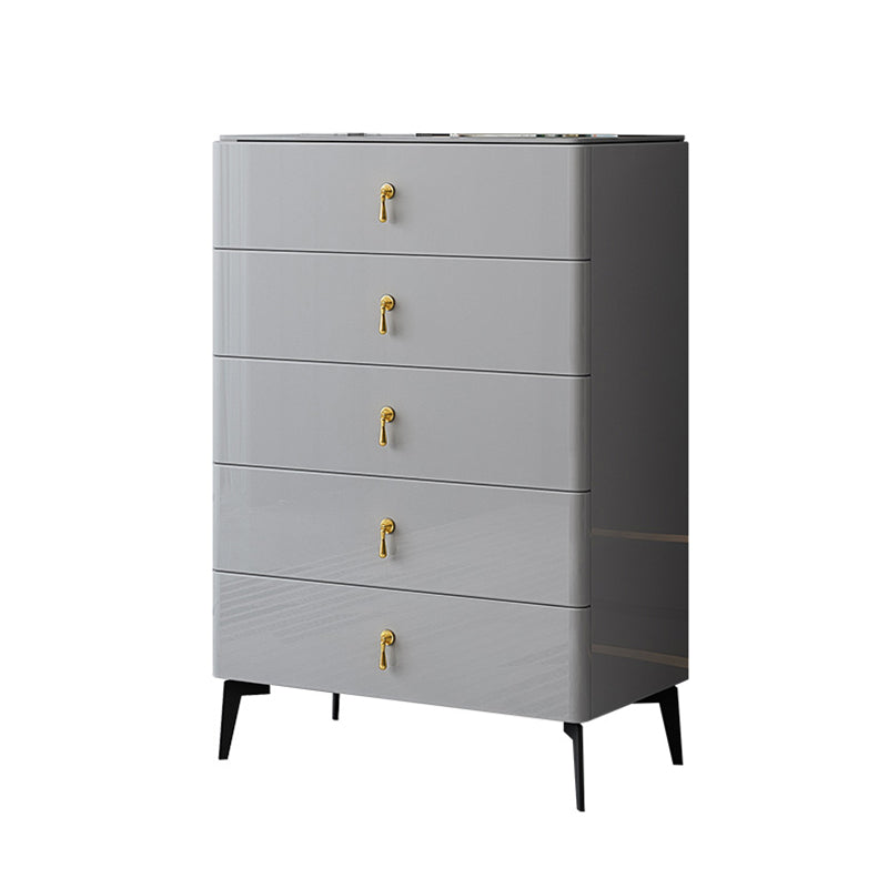 Contemporary 34.65'"/41.73" Tall Wooden Chest, Rectangle Accent Chest with Drawers