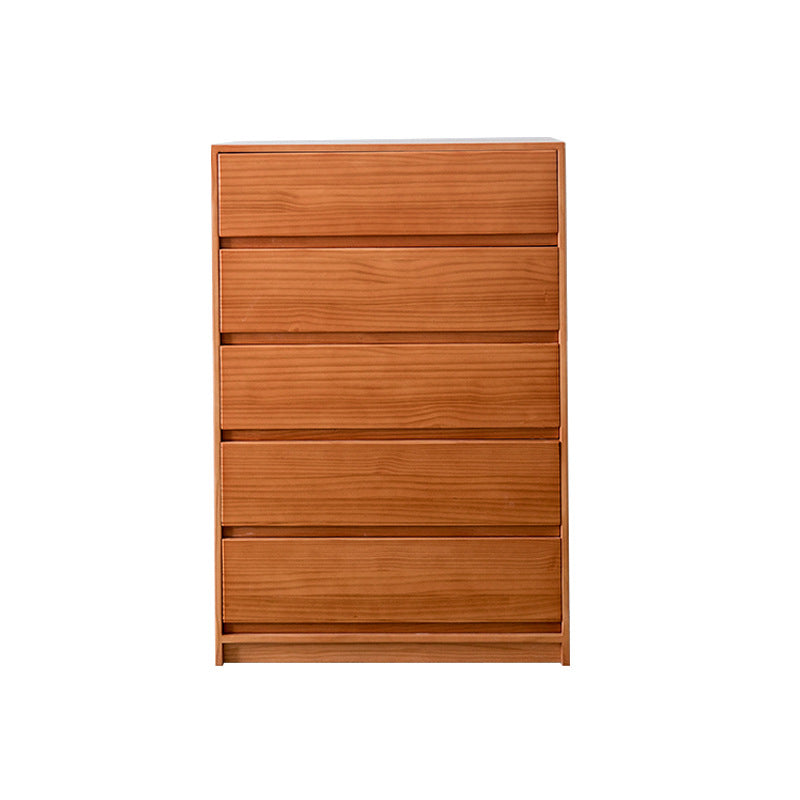Rectangle Pine Accent Chest with Drawers Modern Chest 27.56" L
