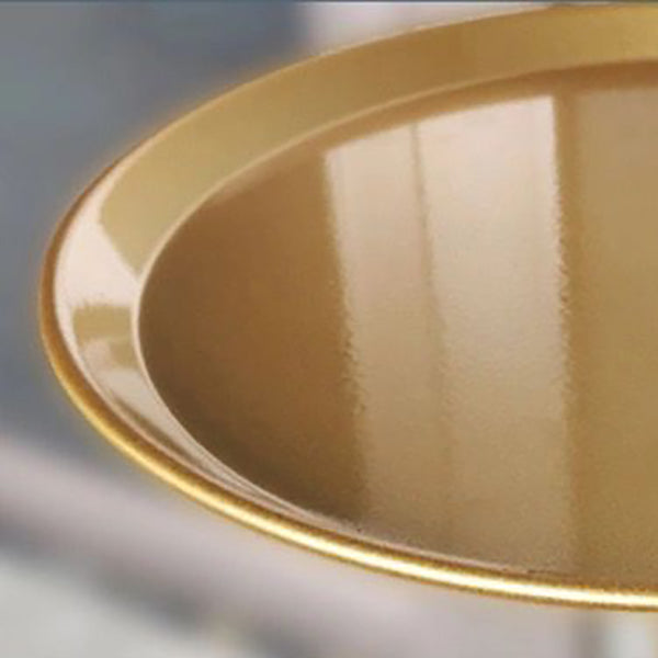 23.6 inch Tall Metal Side Table Minimalist Pedestal End Table