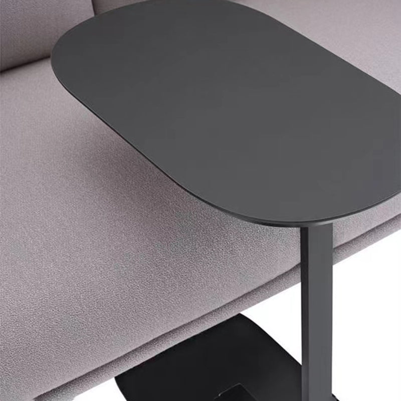 Oval Minimalist Side End Table Modern C Sofa Corner Table for Living Room