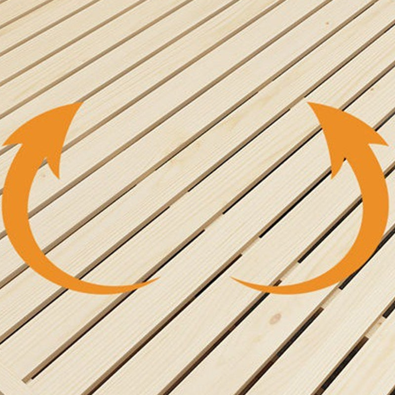 Nordic Solid Wood Bookcase Included Bed Frame Upholstered 2-Drawer Bed Frame