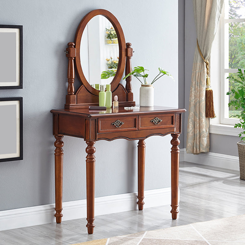 Traditional Vanity Dressing Table Set Solid Wood Make-up Vanity