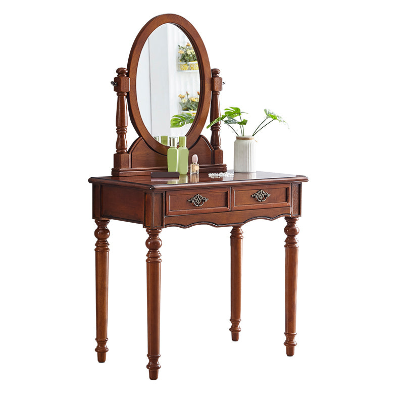 Traditional Vanity Dressing Table Set Solid Wood Make-up Vanity
