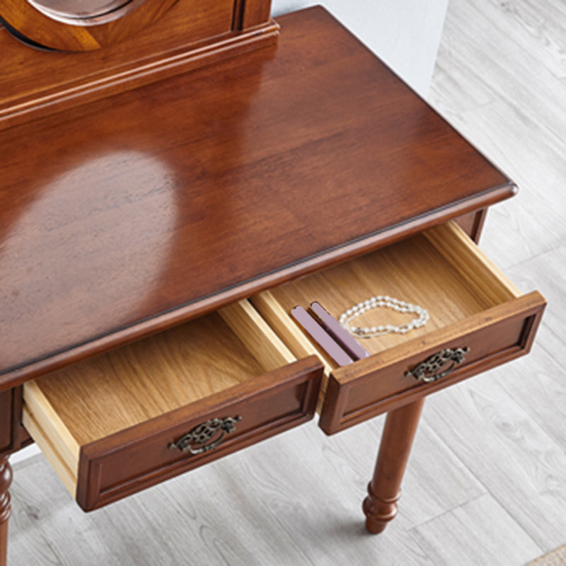 Traditional Vanity Dressing Table Set Solid Wood Make-up Vanity