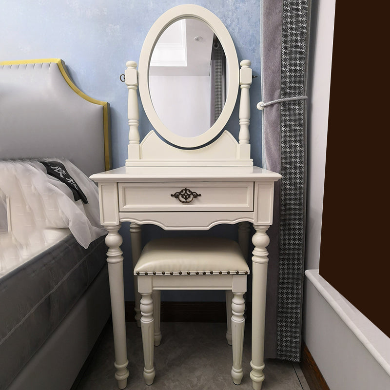 Traditional Vanity Dressing Table Set Solid Wood Make-up Vanity