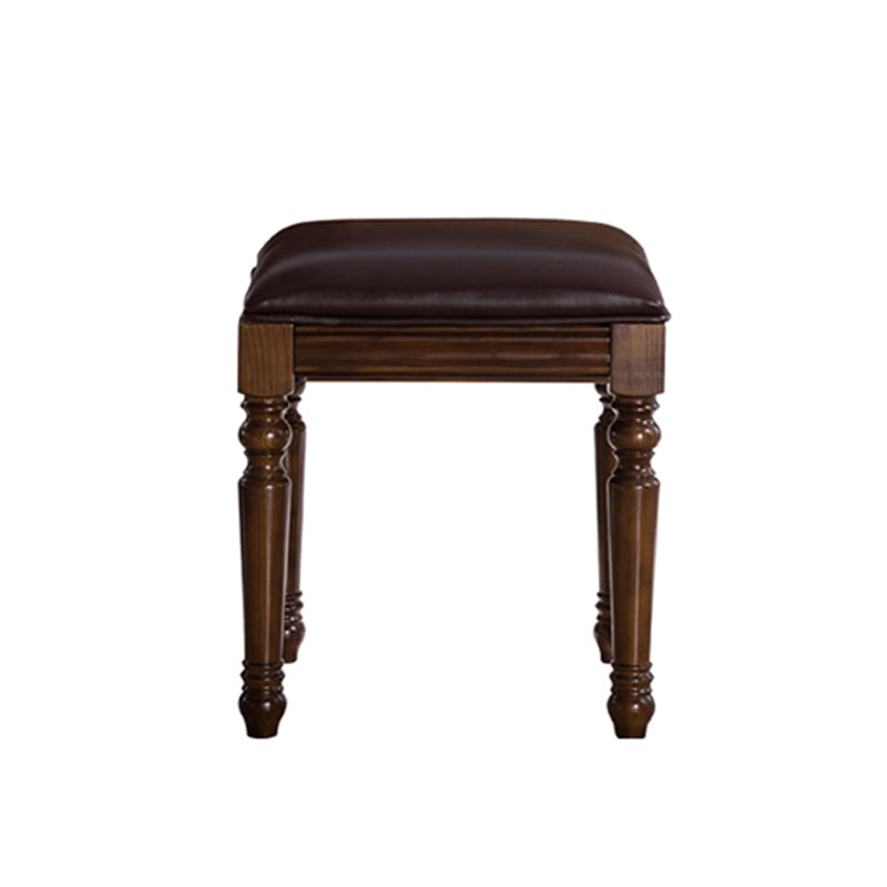 Solid Wood Vanity Dressing Table Traditional Flip-Top Makeup Vanity Desk