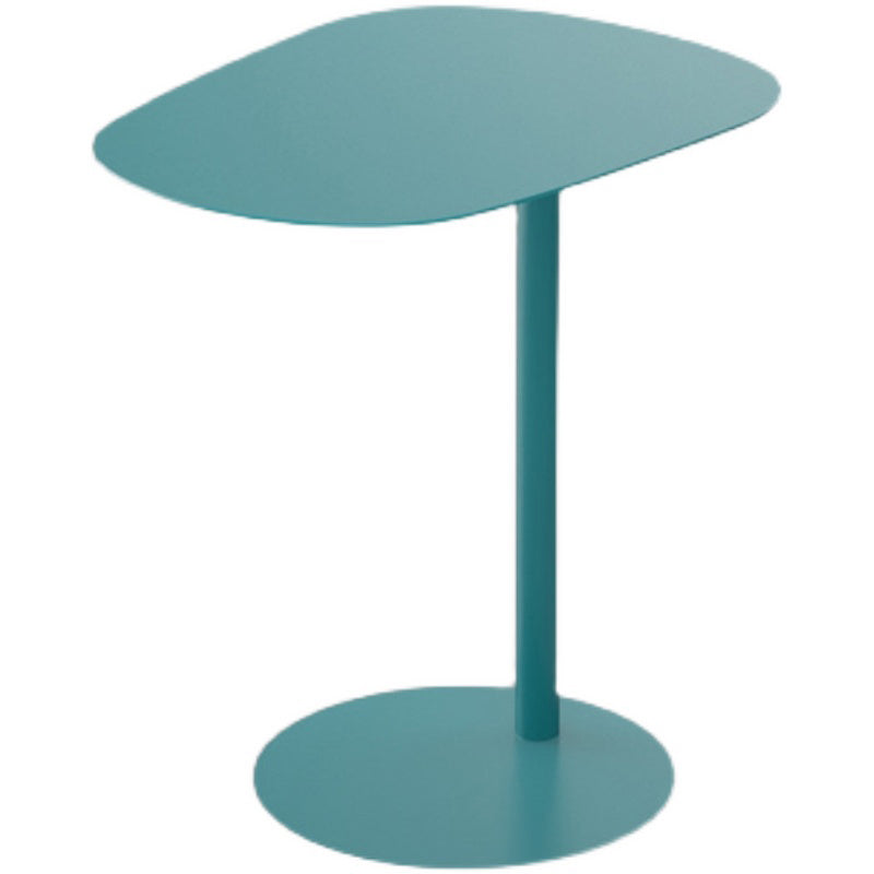 Mid-Century Pedestal Sofa Side Accent Table Iron End Slide Table