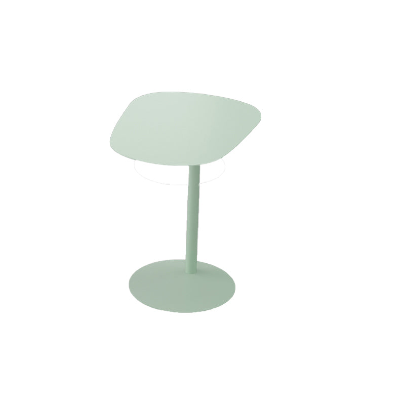 Mid-Century Pedestal Sofa Side Accent Table Iron End Slide Table