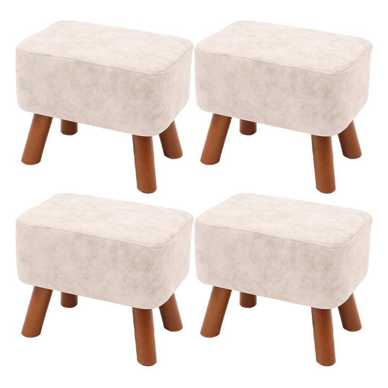 Contemporary Standard Stain Resistant Pure Color Leather Indoor Standard