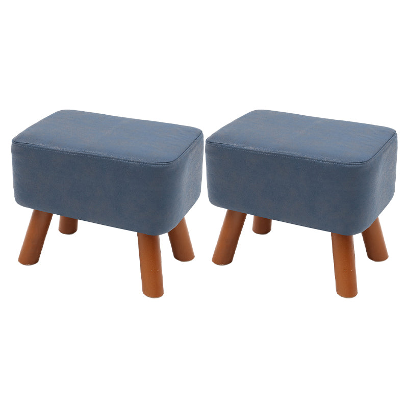 Contemporary Standard Stain Resistant Pure Color Leather Indoor Standard