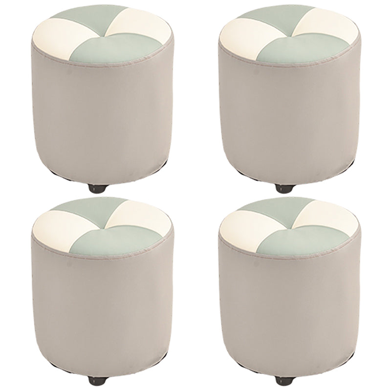 Modern Yellow Cube Water Resistant Color Piece Leather Indoor Cube