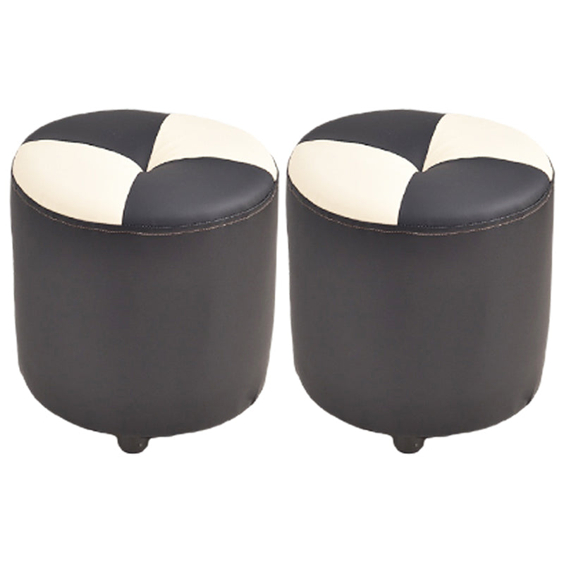 Modern Yellow Cube Water Resistant Color Piece Leather Indoor Cube