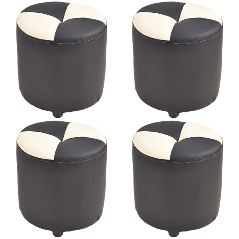 Modern Yellow Cube Water Resistant Color Piece Leather Indoor Cube