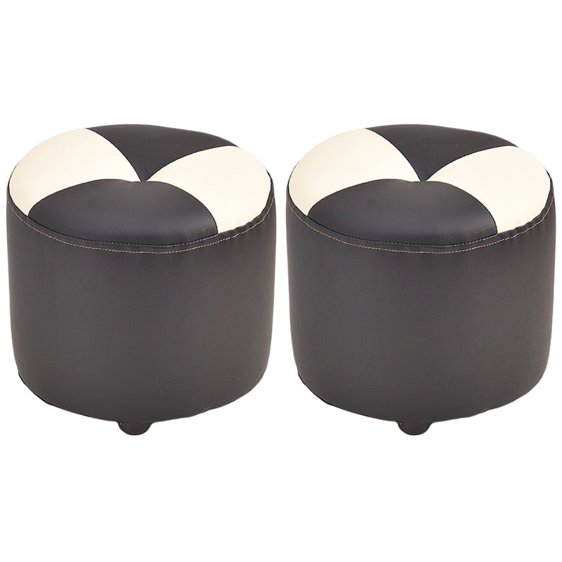 Modern Yellow Cube Water Resistant Color Piece Leather Indoor Cube