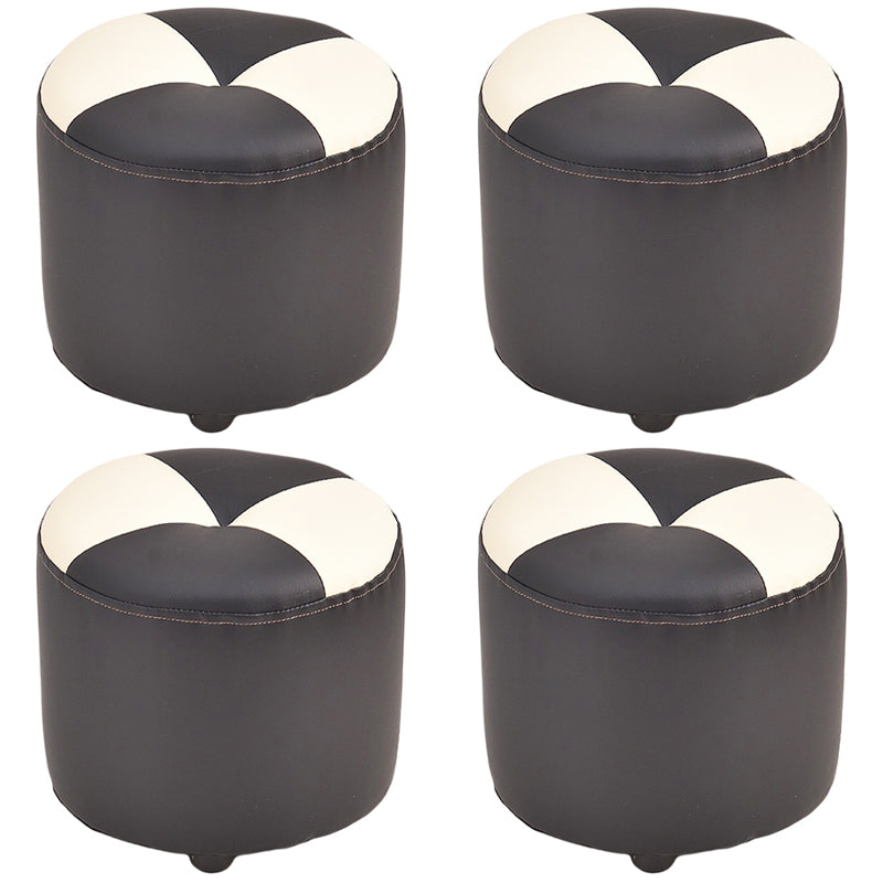 Modern Yellow Cube Water Resistant Color Piece Leather Indoor Cube