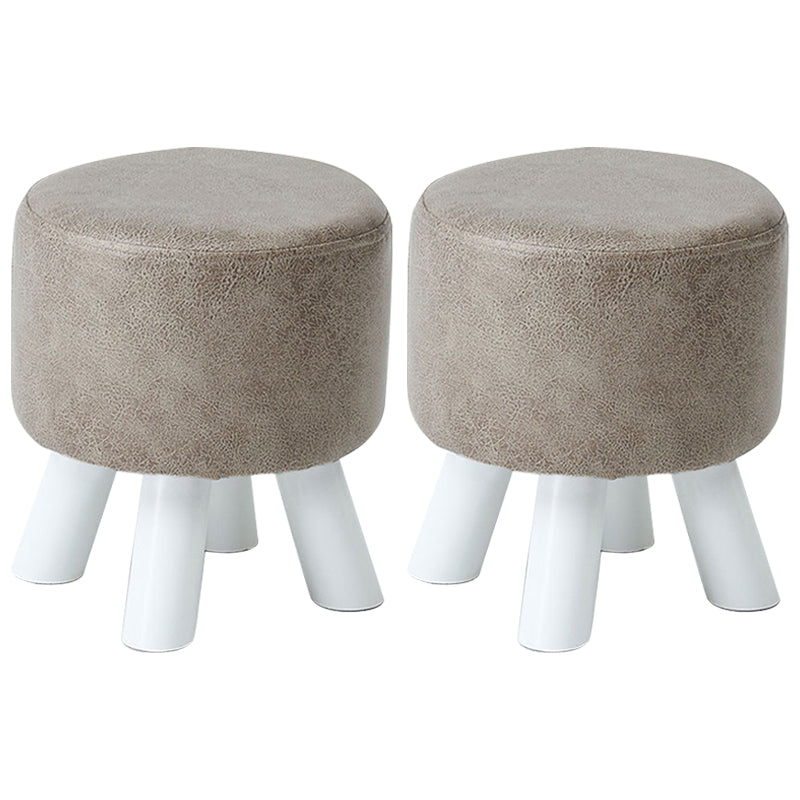 Modern Pure Color Standard Stain Resistant Leather Indoor Standard