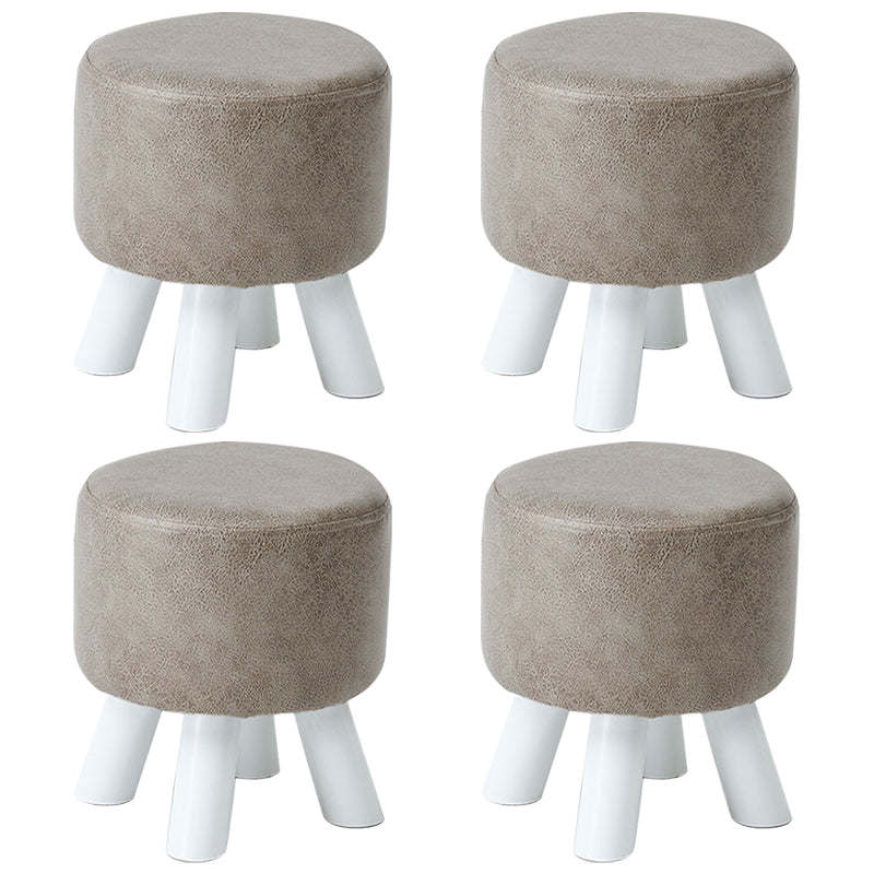 Modern Pure Color Standard Stain Resistant Leather Indoor Standard