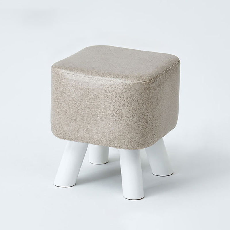 Modern Pure Color Standard Stain Resistant Leather Indoor Standard