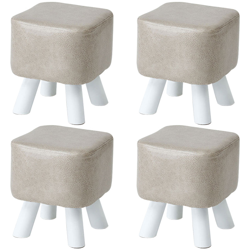 Modern Pure Color Standard Stain Resistant Leather Indoor Standard