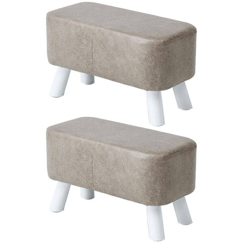 Modern Pure Color Standard Stain Resistant Leather Indoor Standard