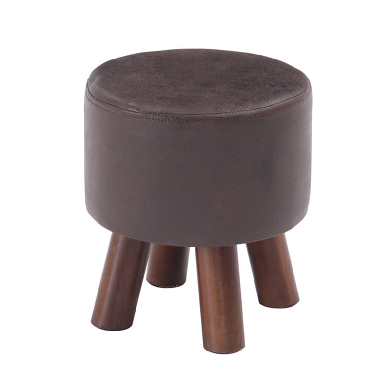 Modern Pure Color Standard Stain Resistant Leather Indoor Standard