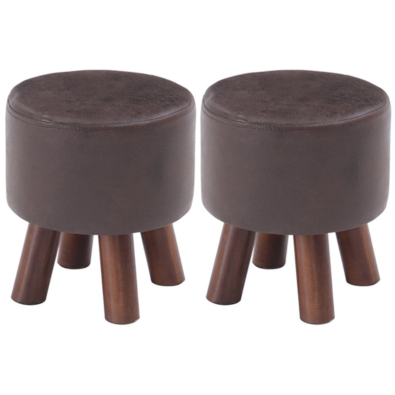 Modern Pure Color Standard Stain Resistant Leather Indoor Standard