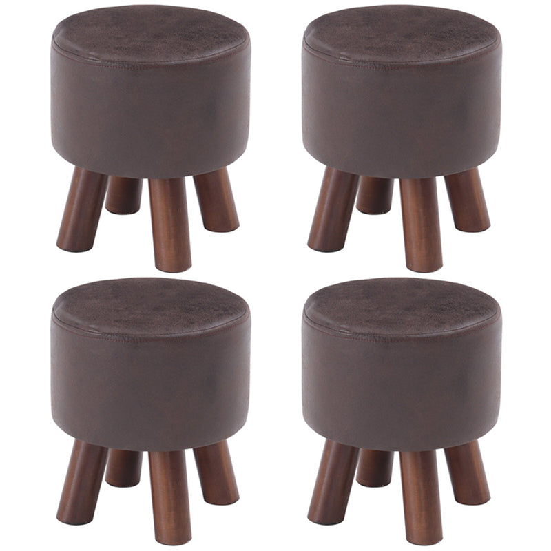 Modern Pure Color Standard Stain Resistant Leather Indoor Standard