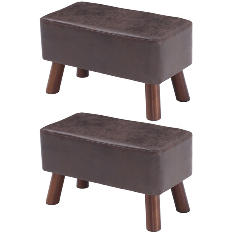 Modern Pure Color Standard Stain Resistant Leather Indoor Standard