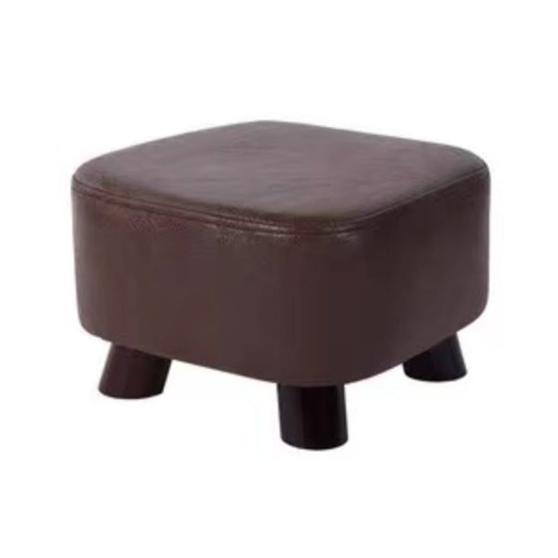 Modern Pure Color Standard Stain Resistant Leather Indoor Standard