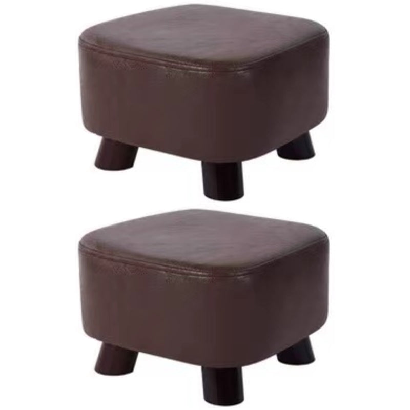 Modern Pure Color Standard Stain Resistant Leather Indoor Standard