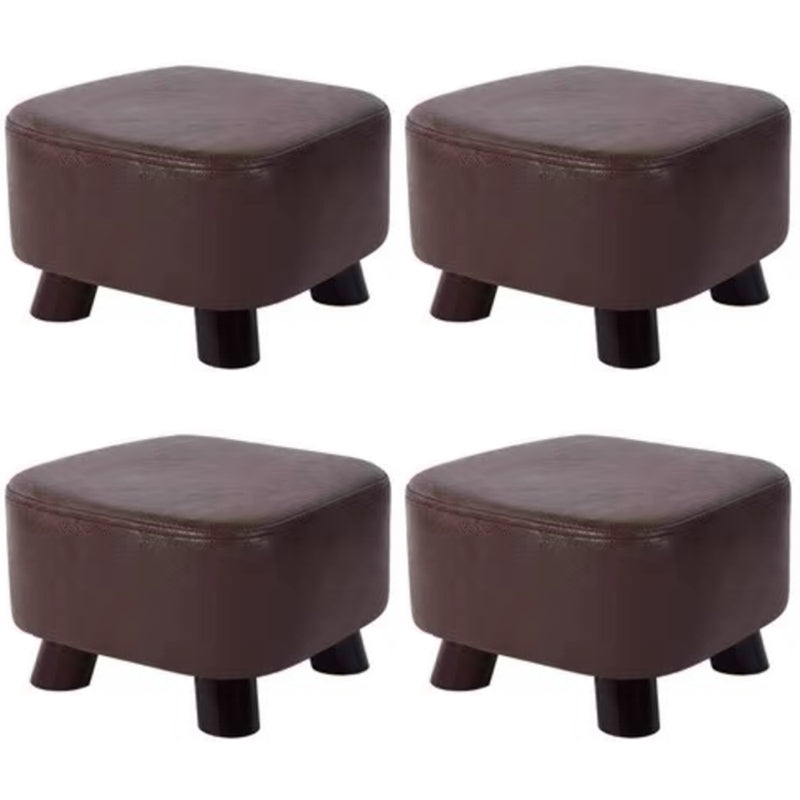 Modern Pure Color Standard Stain Resistant Leather Indoor Standard