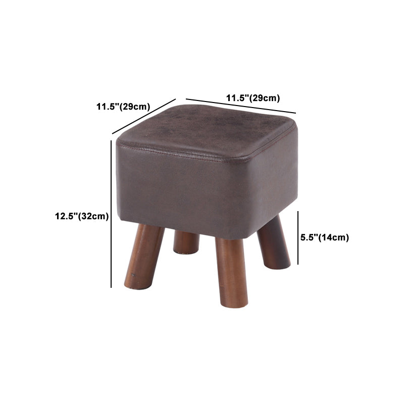 Modern Pure Color Standard Stain Resistant Leather Indoor Standard