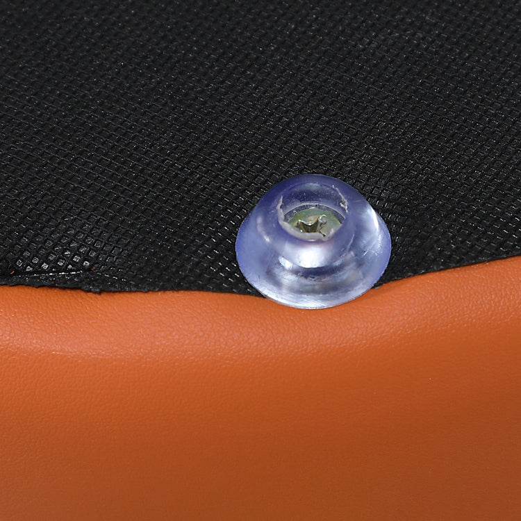 Minimalist Square Footstool Ottoman Pure Color Genuine Leather Ottoman